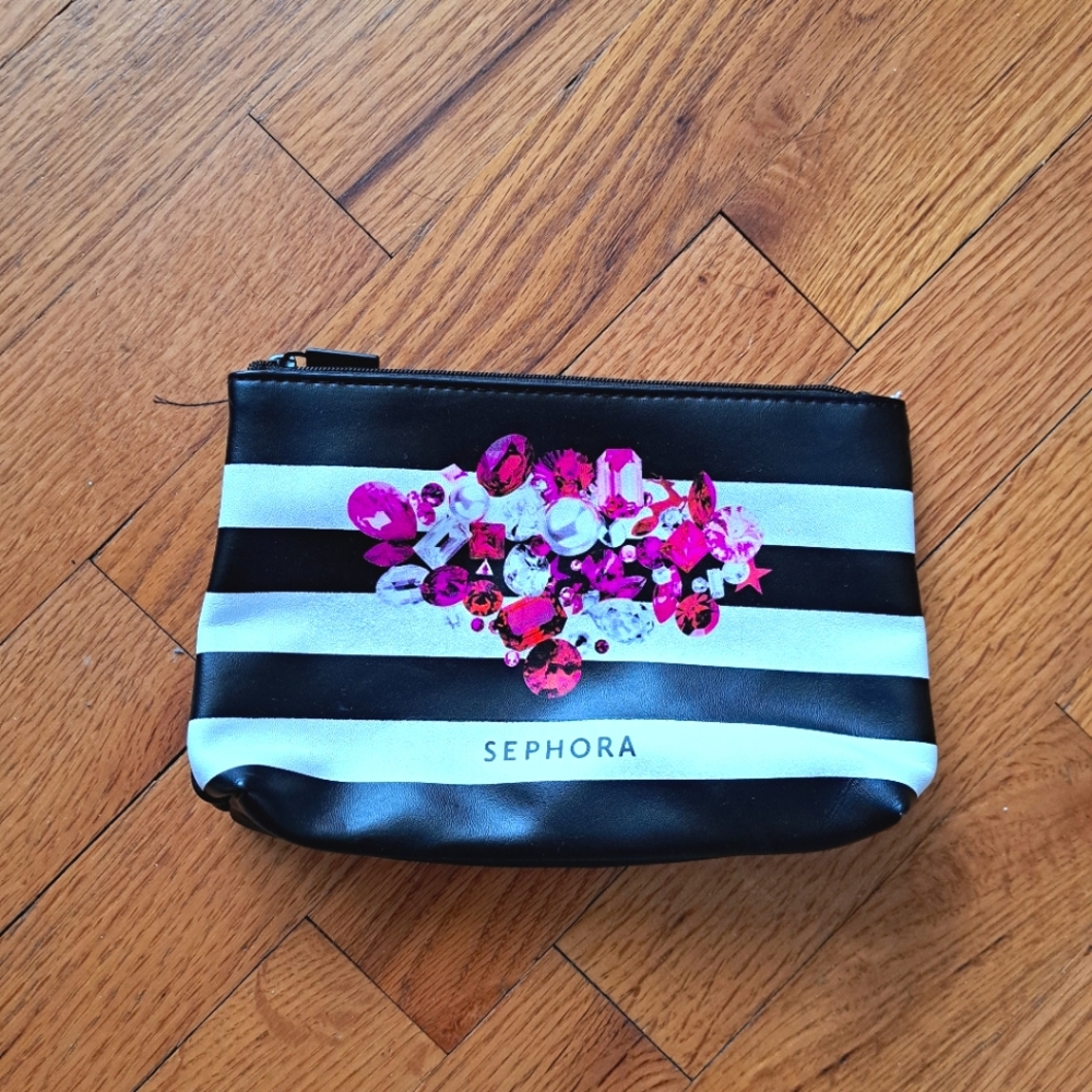 Sephora Striped Makeup Bag